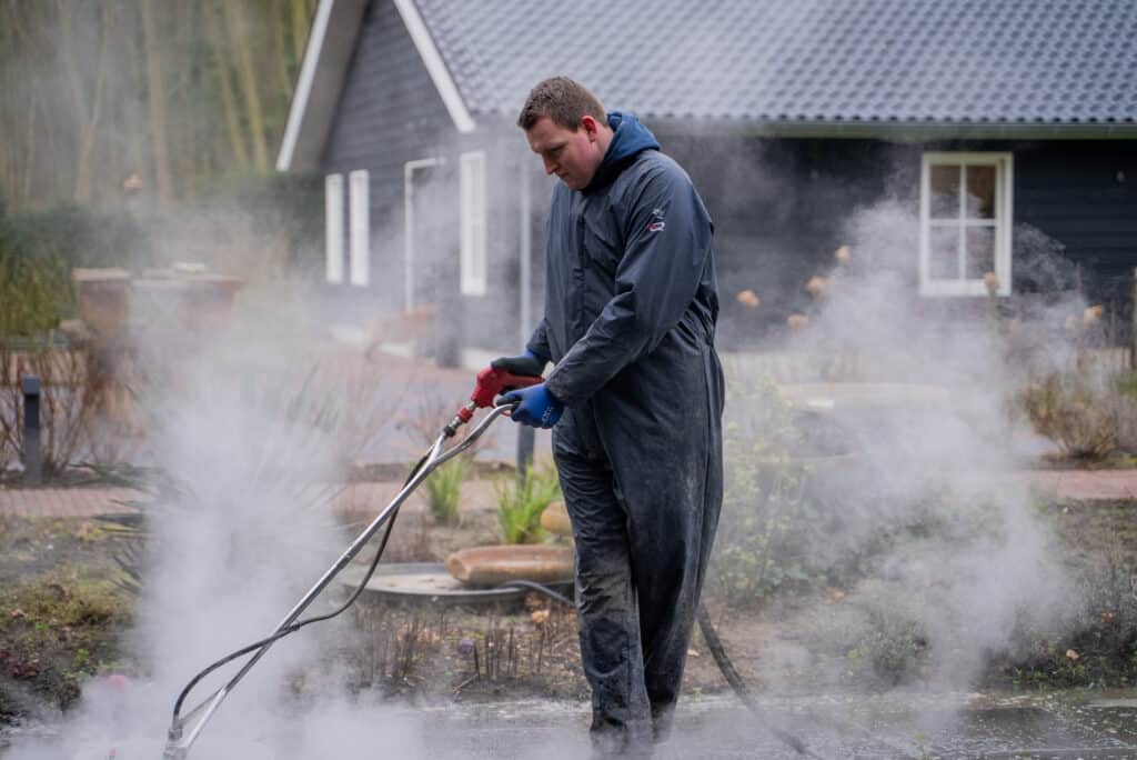 terras reinigen stoom