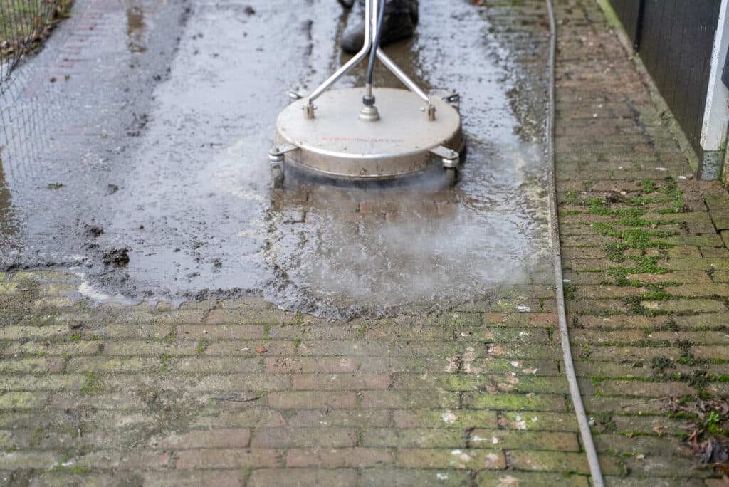 Reiniging met steamblaster